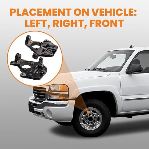 maXpeedingrods 2" Front Drop Spindles for Chevy Silverado/GMC Sierra 1500 1999-2007, for Avalanche Suburban Tahoe Yukon/XL in Saudi Arabia