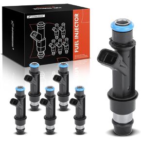 A-Premium 6 Pcs Fuel Injectors Compatible with Chevrolet Trailblazer, Trailblazer EXT & GMC Envoy, Envoy XL, Envoy XUV & Buick Rainier & Saab 9-7x, L6 4.2L, Replace# 17113680