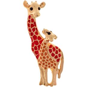 Giraffe Brooch Cute Animal Brooch Pin Fashion Jewelry Cute Clothes Jewelry for Party Wedding and Daily Use Enamel Lapel Brooch Pin Gift for Mother Kids