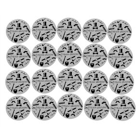 Novel Merk Team Groom Bridal Wedding Party Vinyl Stickers - 2" Round Individual Decals for Laptop, Water Bottle, Party Favors, & Decor - Adheres to Clean Surfaces & Waterproof (20 Pack)
