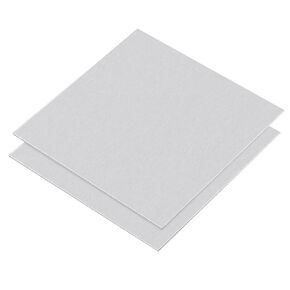 uxcell 1060 Aluminum Sheet, 100mm x 100mm Rectangle Aluminum Plate 1mm Thick Flat Metal Stock with Protective Film, 2Pcs