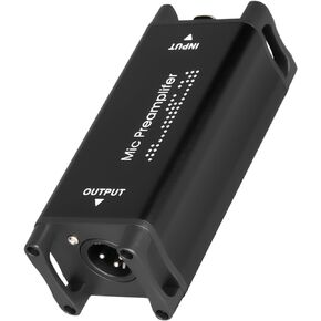 مضخم ميكروفون Micfuns M11، مضخم ميكروفون، 25 ديسيبل، مكاسب فائقة النظافة، تقليل الضوضاء للميكروفونات الديناميكية والشريطية in Kuwait