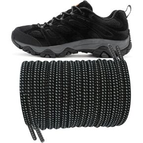 UamGlsob 13/64'' Original Round Shoelaces for Boot Shoe Laces Strings Replacement Laces for Merrell Hiking Work Outdoor Shoe