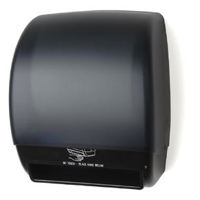 Palmer Fixture TD0245-02 Touchless Roll Towel Dispenser, Black Translucent