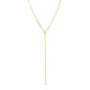 14k Gold Filled Delicate Lariat Y Necklace Chain - Designer Handmade short Layered Necklace - Length 15 + 2 inch Extender