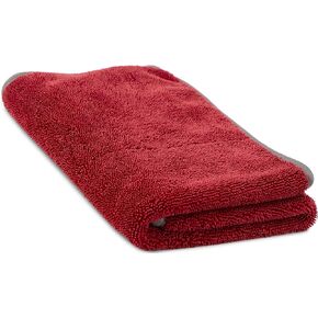 VIKING Microfiber Towel, Twisted Loop Car Drying Towel, Premium, Super Absorbent, 1000gsm Towel for Car Detailing Kit, Red, 24 Inch x 24 Inch, 1 Pack