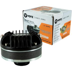 VOYZ Twist-On Throat Compression Driver - High Power 800/1000/1500W with Titanium Voice Coil - Pro Audio Upgrade (VZ-DT5)