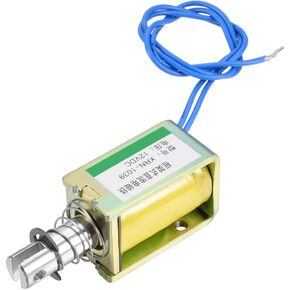 uxcell DC 12V 25N 10mm Stroke Pull Type Open Frame Solenoid Electromagnet XRN-1039