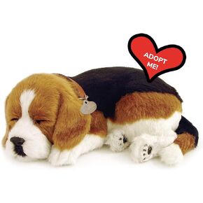 Perfect Petzzz - Original Petzzz Beagle, Realistic Lifelike Stuffed Interactive Pet Toy, Companion Pet Dog with 100% Handcrafted Synthetic Fur