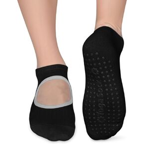 Habselikob Pilates Socks Yoga Socks With Grips Non Slip Socks Grippy Barre Sport Slipper Socks Woman Pilates Outfits