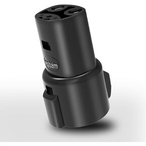 محول J1772 إلى Tesla لطراز Tesla 3/Y/S/X، 80 أمبير/250 فولت تيار متردد، محول شحن Tesla لرحلة الشركة المنزلية، محمول، آمن، صلب، تصميم متين متوافق مع محطة شاحن J1772، المستوى 1، 2 in Kuwait