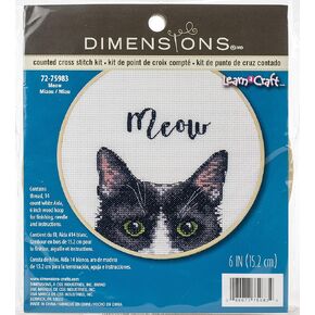 Dimensions X Stitch Kit Meow, Multi