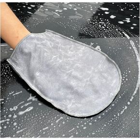 Record-Happy Car Detailing Microfiber Towel Cloth - Auto Detail Cleaning Glove PolisherTowels Mitts 2 Pack
