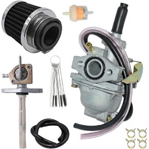 JDLLONG XR50 CRF50 Carburetor Fit for Honda CRF50F Z50 CRF XR 50R Z50R Z50A Mini Trail 50 Mini Bike Carb with Air Filter & Fuel Valve Petcock