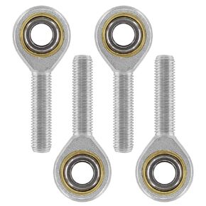Rierdge SA6T/K Rod End Bearing, 6mm Inside Dia Rod End Bearing Right Hand Male Outer Thread Metric Rod end Joint Bearing POS6A, 4pcs