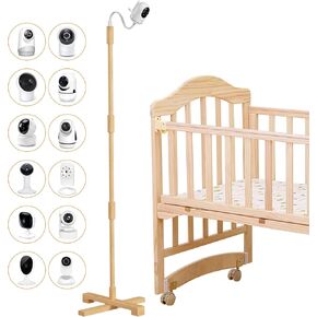 حامل حامل على الأرض قابل للتعديل من FEISIKE قابل للتعديل مع بصريات الرضع DXR-8 Pro، Nanit Pro، VTech HelloBaby eufy أو معظم أجهزة مراقبة الأطفال مع فتحة لولبية in Kuwait