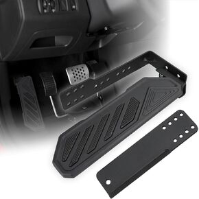 Dead Pedal Driver Side Foot Rest Pad,Anti-Slip Thickened Kick Panel Compatible with 2007-2023 Jeep Wrangler JK JL JLU 4xe Gladiator JT, Adjustable No Drilling Black