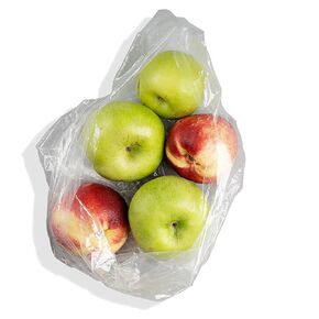 Aluf Plastics Quart 0.6 MIL Clear Poly Food Bags - 4" x 2" x 12" - Pack of 1000 - For Fruits, Vegetables, Cheese, Meat, & Frozen Food Products