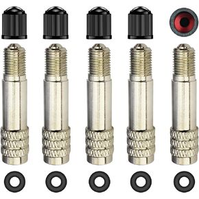 39mm Double Seal Valve Stem Caps,Valve Stem Extenders High Pressure Inflate/Flow Through Valve Stem Caps Tire Caps for High Pressure Cars, Trucks, Trailers RV Semi Bus Tires- V2B DS-1 (Pack of 5)