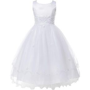BNY Corner Graceful First Communion Bridal Dress Flower Girl Dress