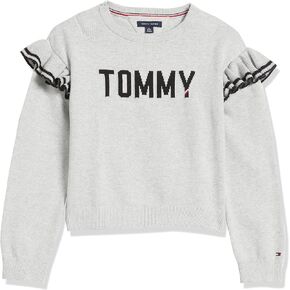 سترة Tommy Hilfiger للفتيات ذات التصميم المتكيف مع إغلاق بعلامة تجارية فيلكرو على الأكتاف
