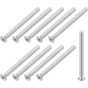Flat Head Countersunk Machine Screws, (M4x40mm) 20Pcs, 304 Stainless Steel Socket Head Cap Screws - for Machinery, Furniture, DIY