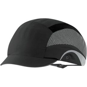 JSP HardCap AeroLite Micro Brim Bump Cap - Black, Lightweight, Ventilated (AAG000-001-104)