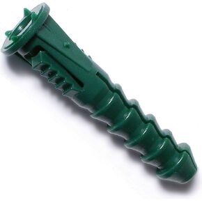 Hard-to-Find Fastener 014973397579 Ribbed Plastic Anchors, 12-14-16, Piece-50