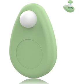 Waterproof AirTag Holder for Kids Hidden, Anti-Removal GPS Tracker Case Compatible with Apple Airtag, Anti-Lost Silicone Protective Case with Pin for Children, Toddlers, Elderly, Pets (Cyan)