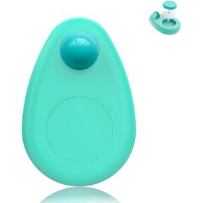 حامل AirTag مقاوم للماء للأطفال، حافظة تعقب GPS مخفية ومضادة للإزالة متوافقة مع Apple Airtag، حافظة واقية من السيليكون ضد الضياع مع دبوس للأطفال والأطفال الصغار وكبار السن والحيوانات الأليفة (سماوي)
