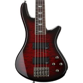 Schecter Stiletto Extreme 5 Bass Guitar - See-Thru Black