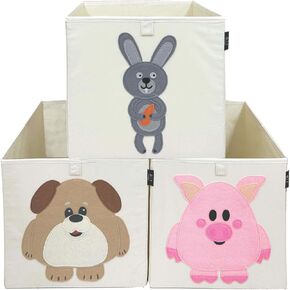 KOVCHEG Foldable Animal Toy Storage Bins/Cube/Box/Chest/Organizer for Kids & Nursery, 13 inch (puppy) in Saudi Arabia