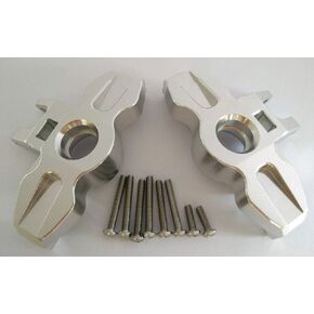Aluminum Front Axle Carrier Steering Knuckle Arm for TRAXXAS 1/7 Unlimited Desert Racer UDR - Silver