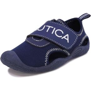 Nautica Kids Protective Water Shoe,Closed-Toe Sport Sandal for Boys and Girls-Bilean Toddler-Solid Navy Size-8
