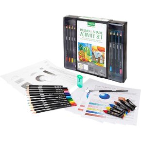 Crayola Blend & Shade Activity Set, Adult Coloring Art Set, 40Piece, Gift