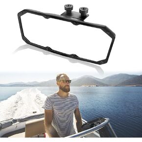 Frokom Marine Rearview Mirrors, 4.1"x11" Wide and Clear Rear View Boat Mirror for Ski Boats Pontoon Boats Water Skiing Sport Wakeboarding Surfing