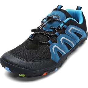 ASHION Boys Hiking Shoes | Barefoot Shoes | Wide Toe Box | Lightweight Athletic Walking Trail Running Sneakers
