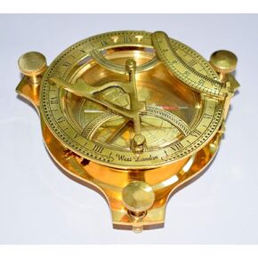 india.nautical.store 4" Sundial Compass Solid Brass Sun Dial