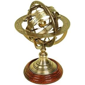 Thor Brass Globe Armillary Unique Table Decor Rustic Vintage Home Decor Gifts