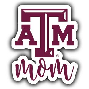 Texas A&M Aggies Proud Mom 4-Inch Die Cut Decal Officially Licensed Collegiate Product