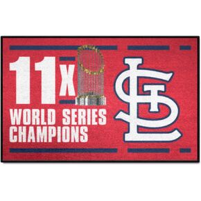 FANMATS 36108: St. Louis Cardinals Dynasty Starter Mat Accent Rug - 19in. x 30in.