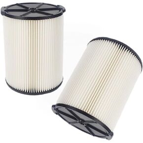 2 Pack VF4000 Replacement Filter for RIDGID shop vac filter 5-20 Gallon & 6-9 Gallons Vacuum Cleaners, Wet/Dry Vacuum vf4000 filter for ridgid shop vac filters wet/dry
