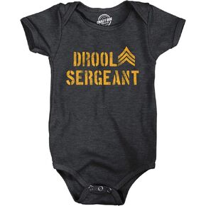 Drool Sergeant Baby Bodysuit Funny Military Army Sarcastic Infant Jumper