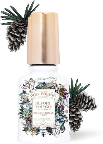 Poo-Pourri Toilet Spray, Oh Spritzmas Tree, 2 Fl Oz, 2.00 Ounce (Pack of 1) in Saudi Arabia