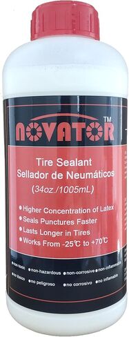 NOVATOR Endurance Bike Tire Sealant for Tubeless, Tubulars, Tubes, Seals Faster, Lasts Longer, Micro-Fiber for MTB, Road, Gravel Bicycle Tires in Saudi Arabia