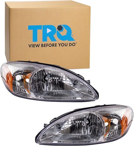 TRQ مجموعة المصابيح الأمامية مجموعة المصابيح الأمامية للسائق والركاب الجانب الهالوجين متوافق مع 2000-2007 فورد توروس FO2502169 FO2503169 in Saudi Arabia