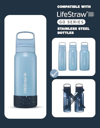 قاعدة سيليكون من سلسلة LifeStraw Go، زجاجة من الفولاذ المقاوم للصدأ in Saudi Arabia