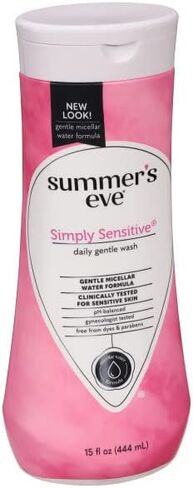 غسول التنظيف الأنثوي البسيط 5 في 1 من سمرز إيف للبشرة الحساسة، 15.0 أونصة سائلة (عبوة من قطعتين) in Kuwait