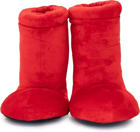 Snuggaboos Big Red Plush Boots- Incredidbly Soft and Comfortable Premium Plushie Slippers in Saudi Arabia