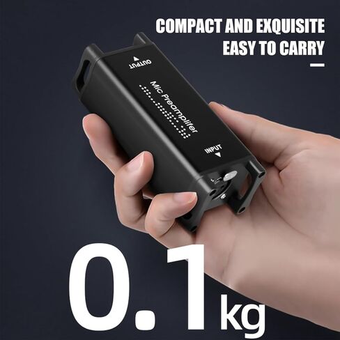 مضخم ميكروفون Micfuns M11، مضخم ميكروفون، 25 ديسيبل، مكاسب فائقة النظافة، تقليل الضوضاء للميكروفونات الديناميكية والشريطية in Kuwait